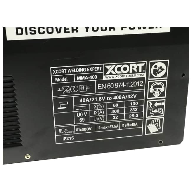 دستگاه جوش 400 آمپر ایکس کورت سه فاز مدل MMA-400