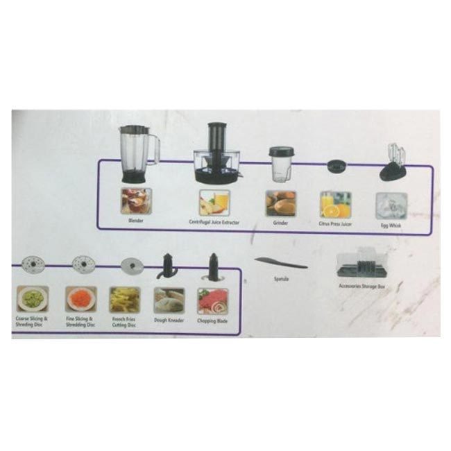 غذاساز 1000 وات مایر مدل  MR-7766PROCESSOR 1000W MR-7766