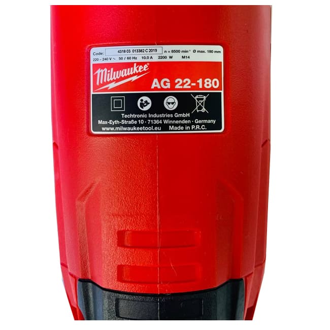فرز بزرگ میلواکی آهنگری 2200 وات Milwaukee AG 22-180