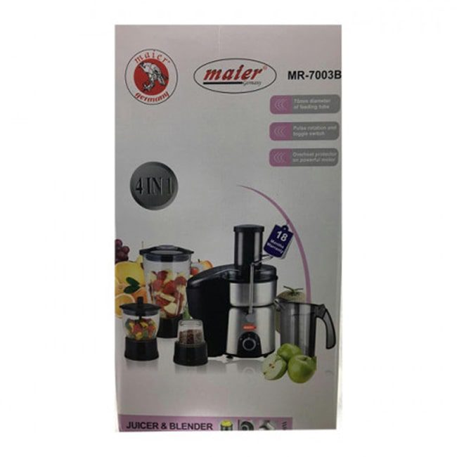 آب میوه گیری 4 کاره 800 وات مایر مدل MR-7003B