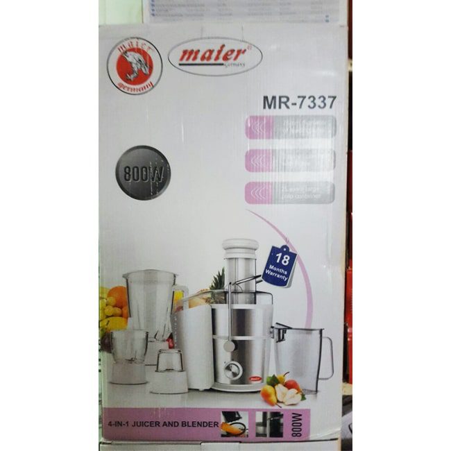 آبمیوه گیری 800 وات 4 کاره مایر مدل MR-7337