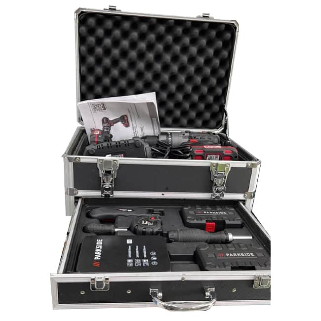 دریل شارژی 20 ولت پارکساید سه حالته سه نظام موتور براشلس Drill 20V