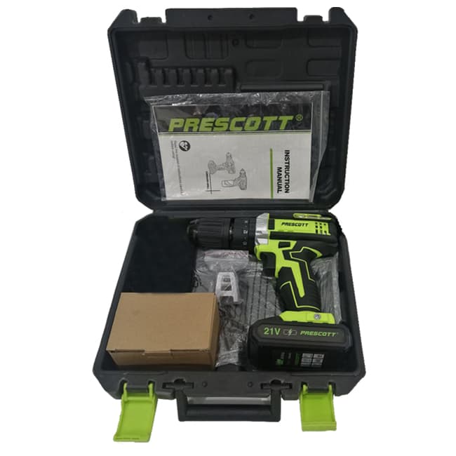 دریل شارژی چکشی پریسکوت PT2002107T(V) سه نظام 13