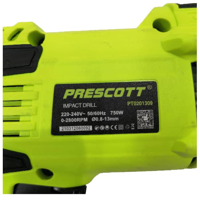 دریل چکشی ضربه ای پریسکوت 750 وات سه نظام PT0201309 Prescott