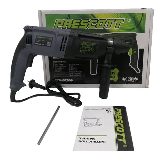 دریل تخریب سه کاره 750 وات پریسکوت PRESCOTT PT0402609