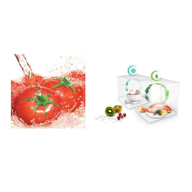 یخچال فریزر فرنچ ساید بای ساید سامسونگ RF67 سه درب فرانسوی 28 فوت