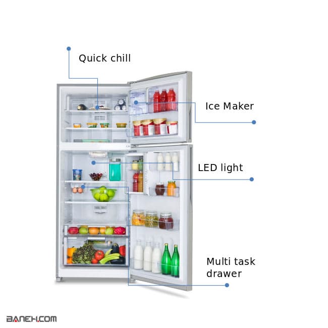 یخچال فریزر مابه 26 فوت RMS-1951ZINB1 Mabe Refrigerator