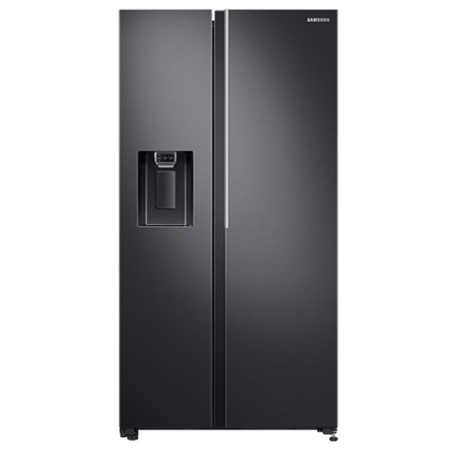 یخچال ساید بای ساید سامسونگ RS64 ا 30 فوت یخساز خودکار آبریزدار نقره مشکی