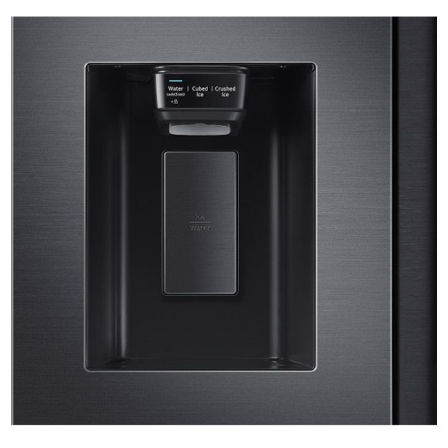 یخچال ساید بای ساید سامسونگ RS64 ا 30 فوت یخساز خودکار آبریزدار نقره مشکی