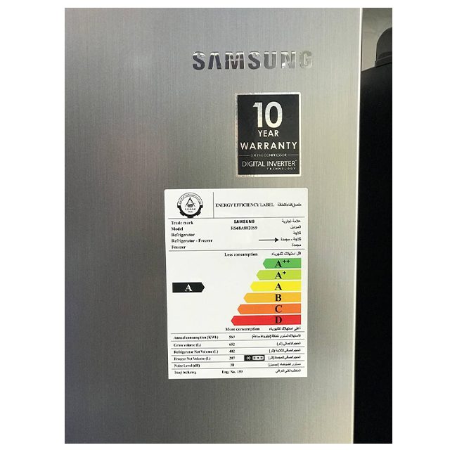 یخچال ساید بای ساید سامسونگ 30 فوت RS68N RS68 نقره