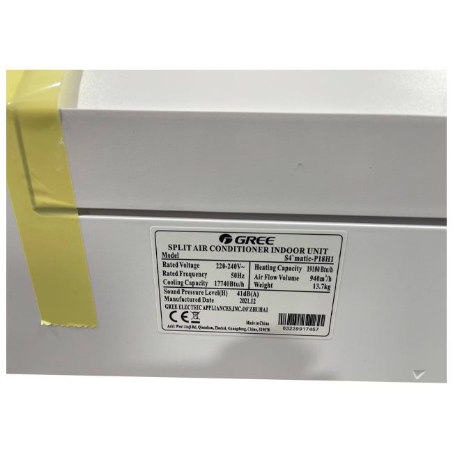 کولر گازی اسفورماتیک گری 12000 سرد و گرم Gree S4 MATIC-H12H1