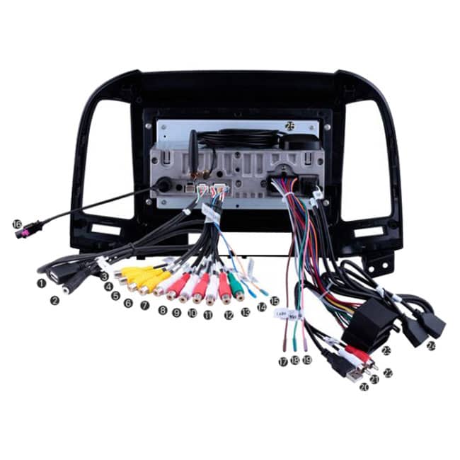 پخش فابریک اندروید خودرو سانتافه P100 Fabric player santafe old