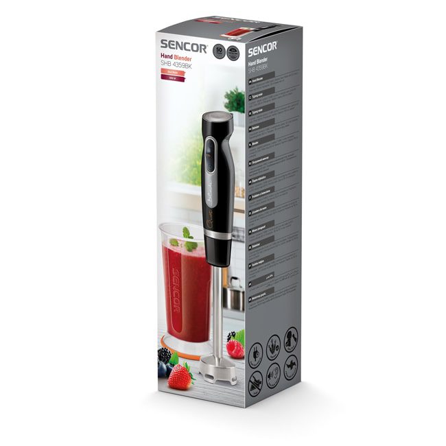 گوشت کوب برقی تک کاره سنکور 600 وات Sencor SHB 4359BK Hand Blender