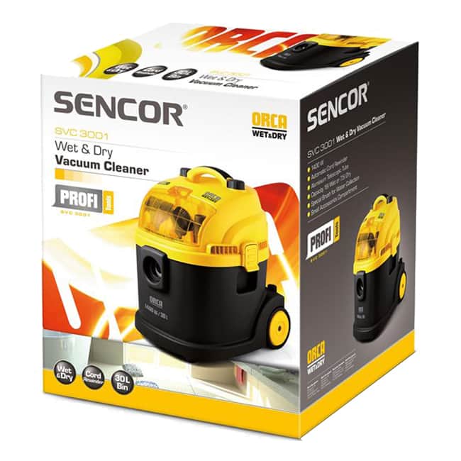 جاروبرقی سطلی آب و خاک سنکور 250 وات SENCOR SVC3001