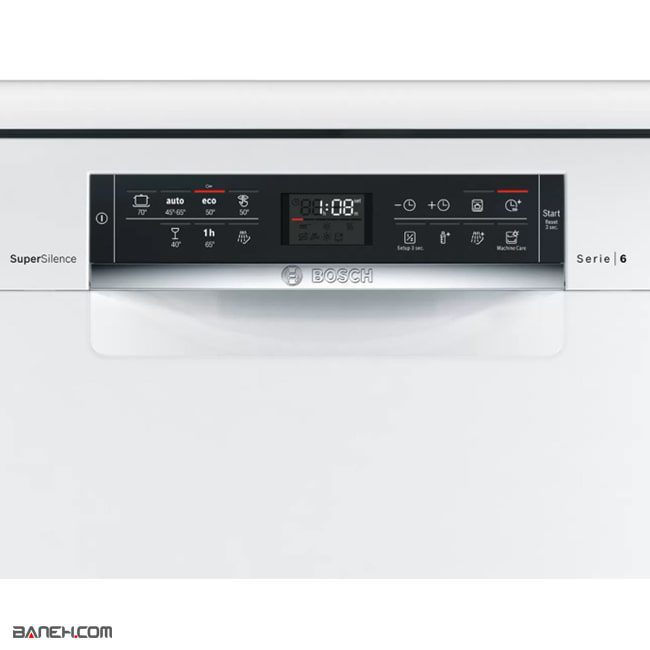 ظرفشویی بوش سری 6 کم صدا 13 نفره Bosch SMS67NW10M