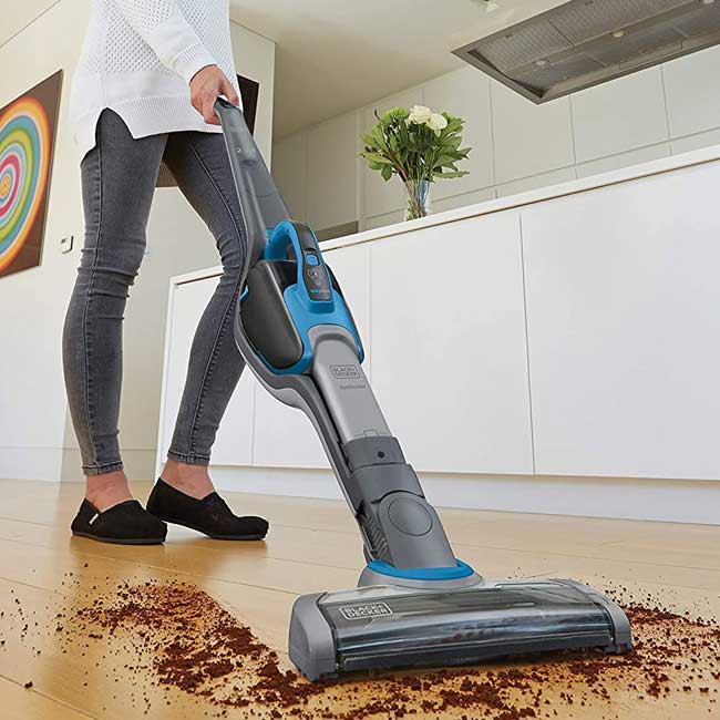 جاروشارژی بلک اند دکر 18 ولتی 25 واتی دستی و ایستاده مدل SVJ520BFS-B5