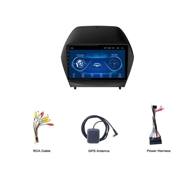 پخش فابریک تصویری و مانیتور اندروید خودرو توسان 10 اینچ IX35 Tucson Android مدل P100