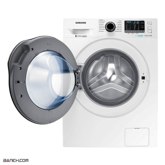 ماشین لباسشویی سامسونگ 8 کیلویی WD75J5410AW Samsung
