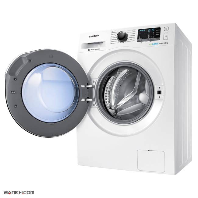 ماشین لباسشویی سامسونگ 8 کیلویی WD75J5410AW Samsung