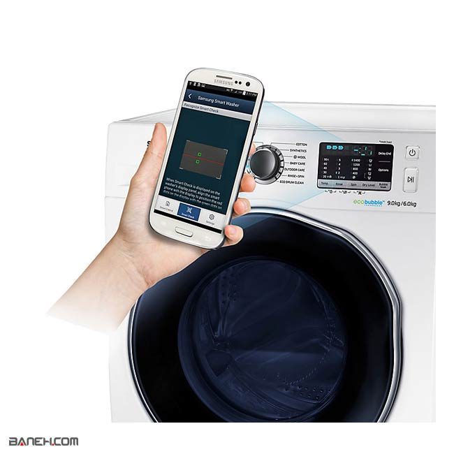 ماشین لباسشویی سامسونگ 8 کیلویی WD75J5410AW Samsung