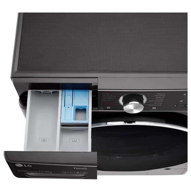 لباسشویی 12 کیلویی و 8 کیلو خشک کن ال جی LG WDV1260BRP