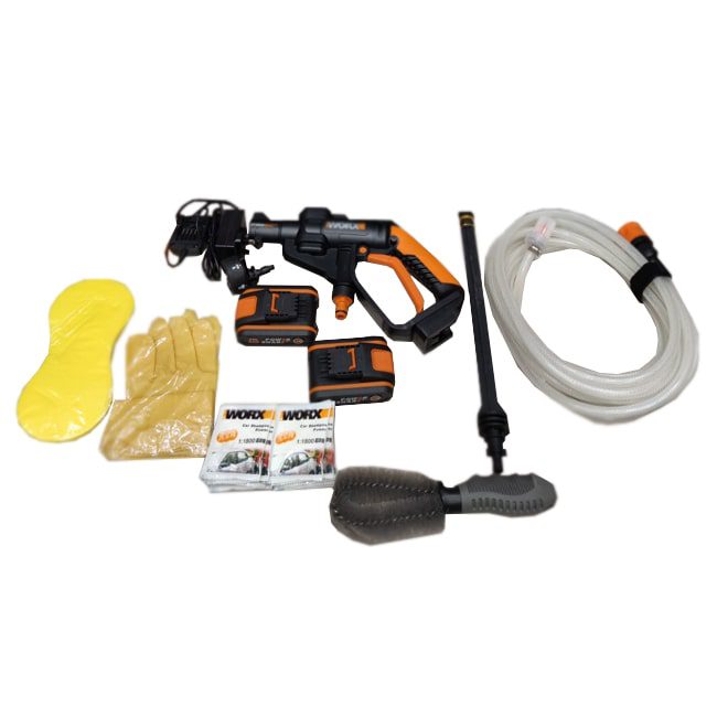 کارواش خانگی شارژی ورکس 30 بار جعبه پلاستکی Worx WG629E.3