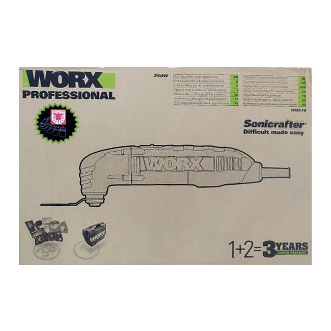 دستگاه فرز همه کاره 250 وات ورکس Worx Versatile milling WU678