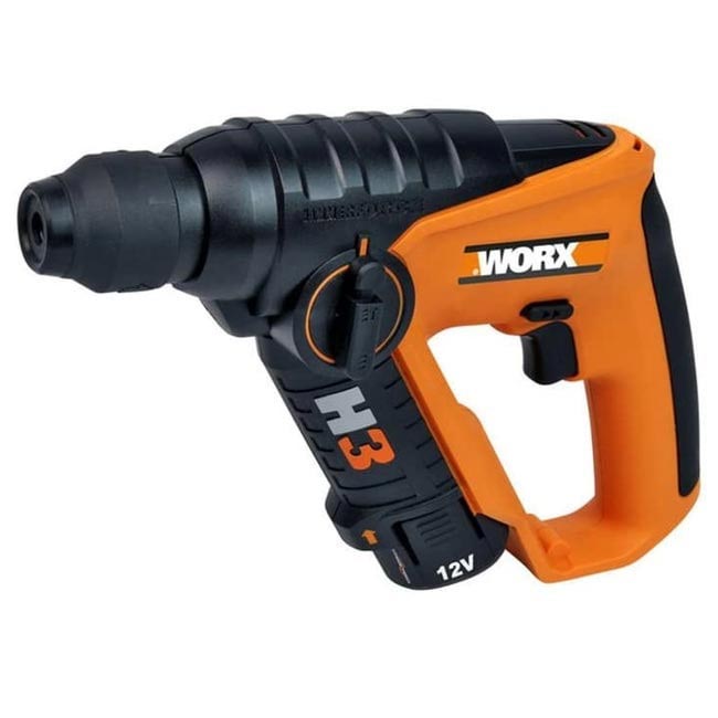 دریل شارژی چکشی ورکس 12 ولت WORX WX382.8 جعبه پلاستیکی