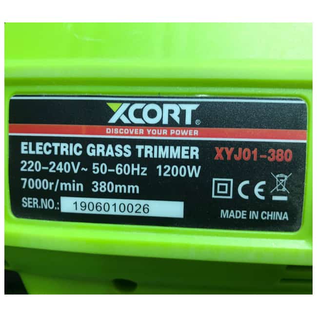 علف زن برقی 1200 وات ایکس کورت دو تیغه XYJ01-380