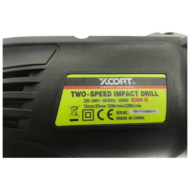 دریل گیربکسی 1200 وات ایکس کورت سه نظام XZJ09-13