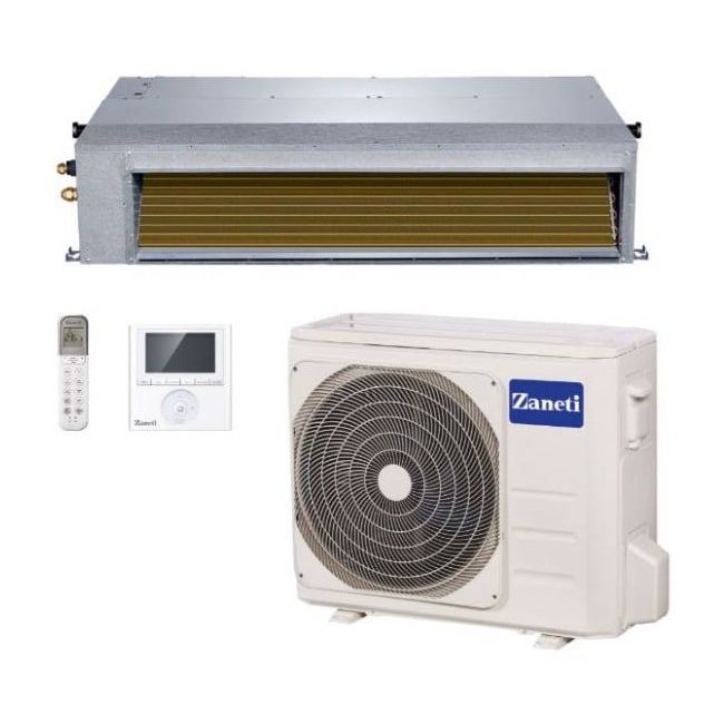 داکت اسپلیت سقفی زانتی 24000 سرد و گرم Zaneti ZMDA-24HD1RANA T1