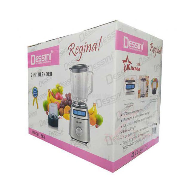 مخلوط کن و آسیاب 600 وات دسینی مدل Desini 888