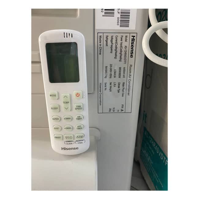 کولر گازی هایسنس 12000 کم مصرف گاز AS-12HR4SVDTF1 R410a