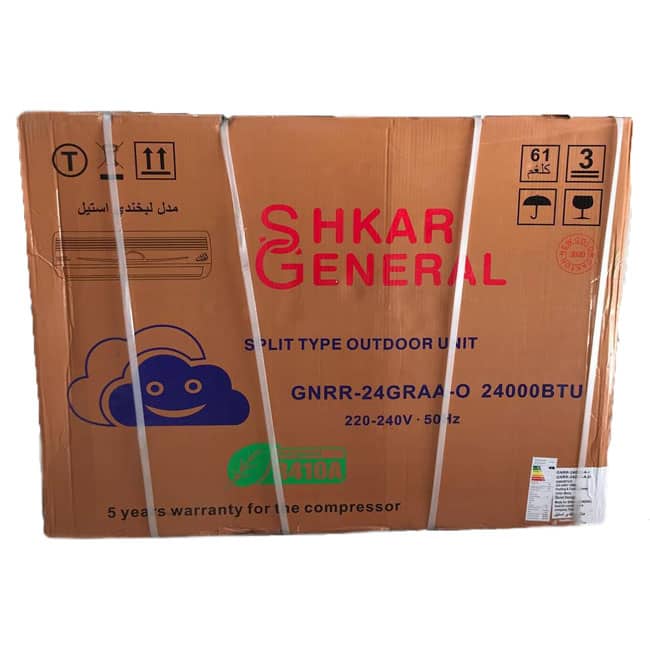 کولرگازی جنرال شکار لبخندی استیل 24 هزار R410 GNRR-24GRAA-I