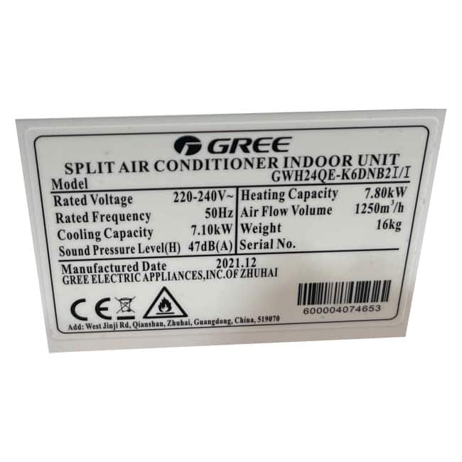 کولر گازی گری لومو 24000 کم مصرف GWH24QE-K3NNC4D/I LOMO T1