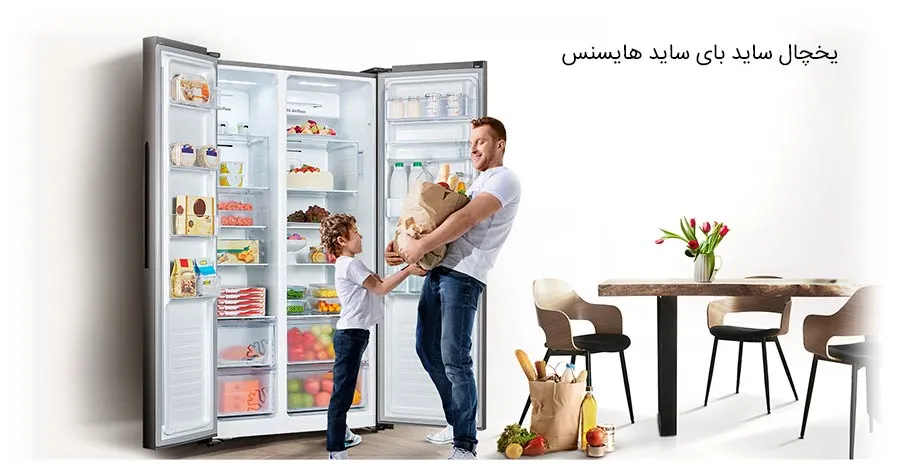 یخچال ساید بای ساید هایسنس آیپد دار 32 فوت RQ759N4Ibu1