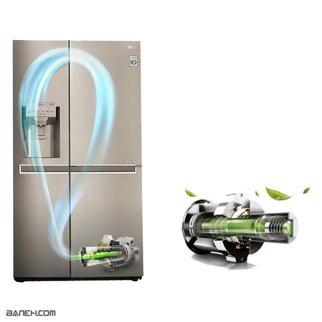 یخچال ساید بای ساید 34 فوت ال جی J35 LG SIDE BY SIDE