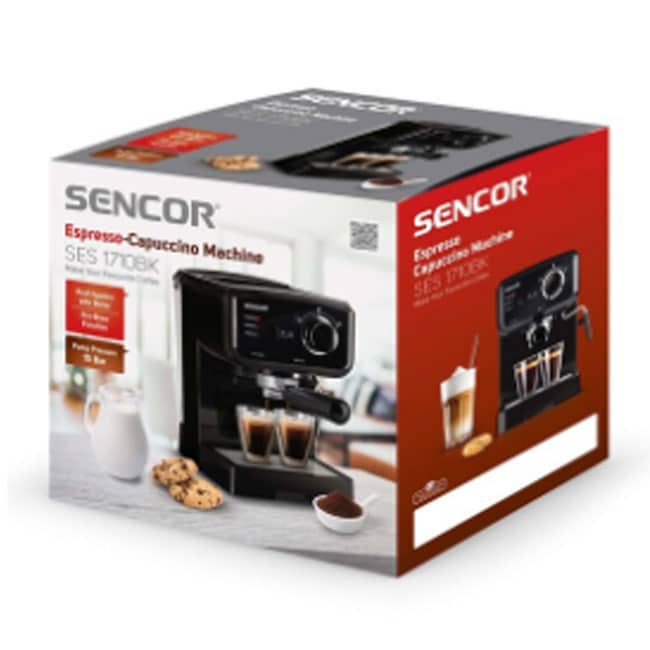 دستگاه اسپرسو ساز سنکور 1140 وات Sencor SES-1710BK