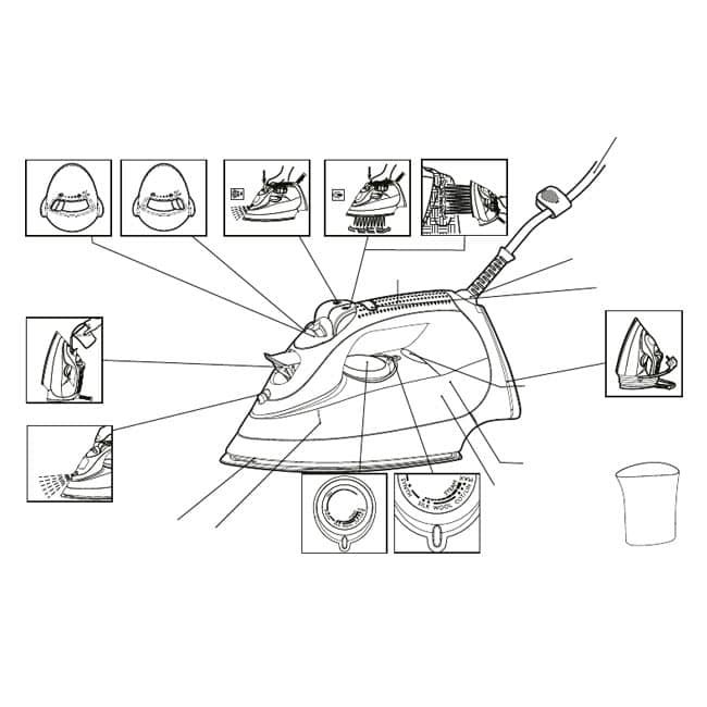 اتو بخار فکر 2400 وات Fakir Skyjet