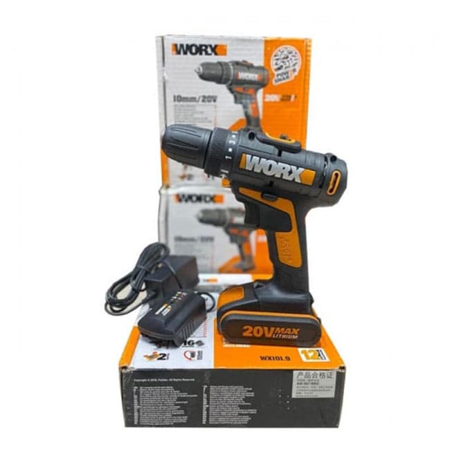 پیچ گوشتی شارژی 20 ولت ورکس Worx Drill WX101.9