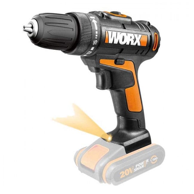 پیچ گوشتی شارژی 20 ولت ورکس Worx Drill WX101.9