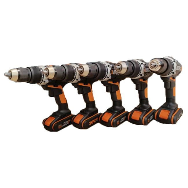 دریل شارژی چکش دار 20 ولت ورکس 1800 دور در دقیقه Worx wx372